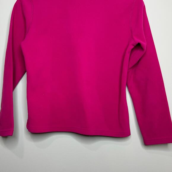 The North Face Hot Pink 1/4 Zip Fleece Pullover Size L (14/16) Girls - Picture 7 of 8